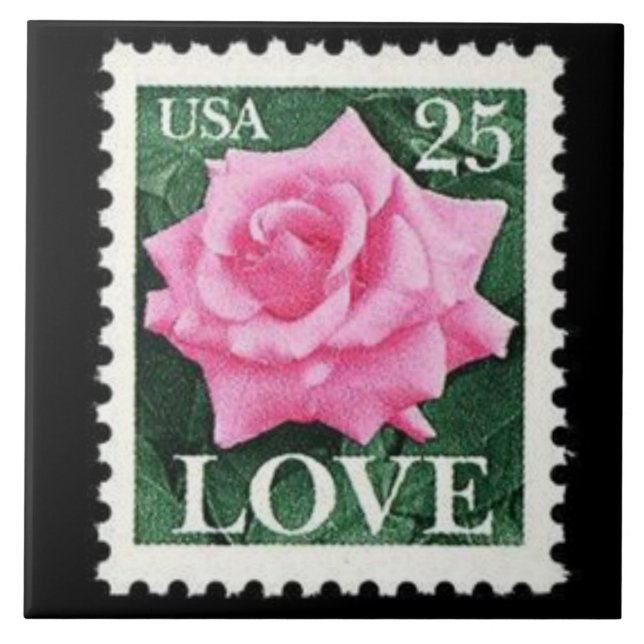 Pink Rose Love Tile (Front)