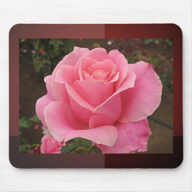 Pink Rose Mouse Mat (Front)
