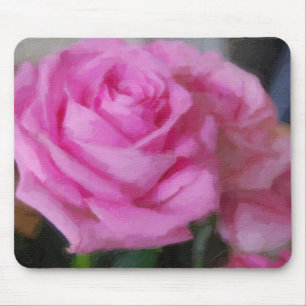 Pink Rose Mouse Mat
