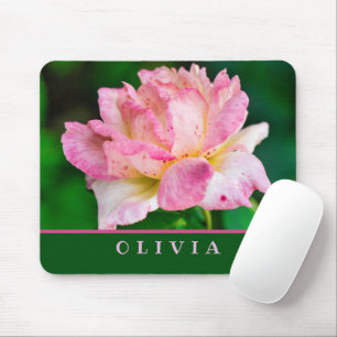 Pink Rose Mouse Mat