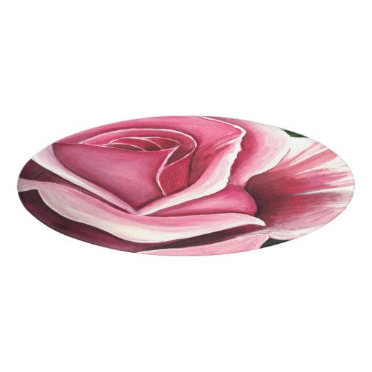 Pink Rose Name Tag Zazzle.co.uk