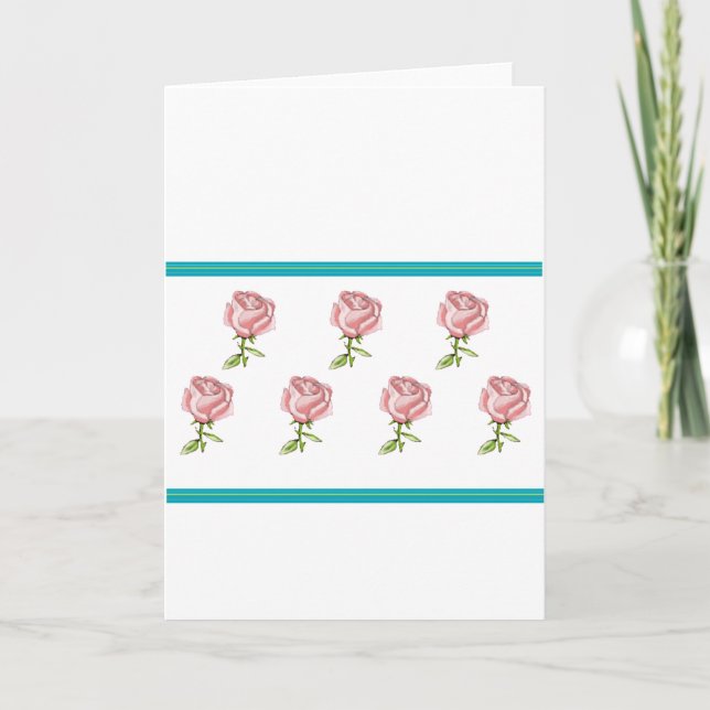 PINK ROSE NOTE CARDS (Front)