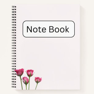 Pink Rose Notebook
