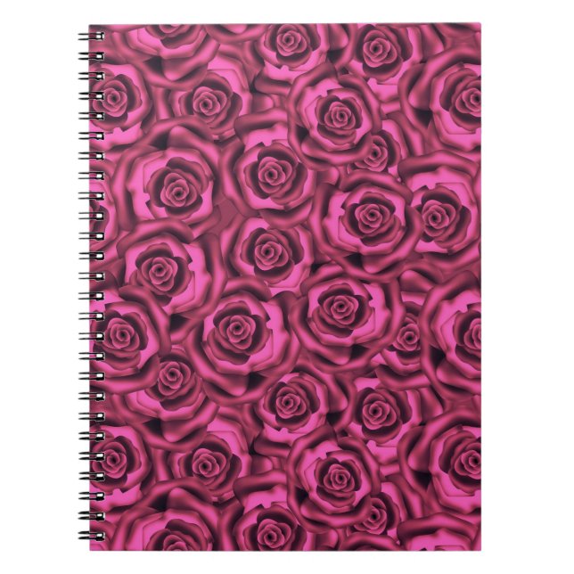 Pink rose notebook (Front)