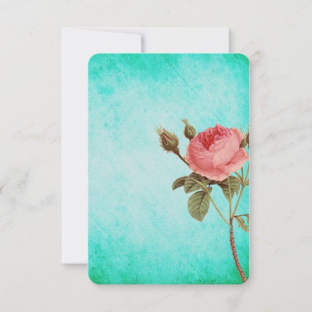 Pink Rose Notecard (Front)