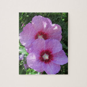 Pink Rose of Sharon Photo Jigsaw Puzzle