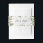 Pink Rose Old Wall Vintage Style Journal Wedding Invitation Belly Band<br><div class="desc">Beautiful Invitation to celebrate Special occasions and festivals comes with digital and E-invitation as per your request. We would love to replicate our designs to make multiple products like rsvp cards, labels envelopes, and more. Customisation is available for ready to print on request at info@shamaurcreatif@gmail.com. Look Forward to hearing from...</div>