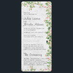 Pink Rose Old Wall Vintage Style Journal Wedding Programme<br><div class="desc">Beautiful Invitation to celebrate Special occasions and festivals comes with digital and E-invitation as per your request. We would love to replicate our designs to make multiple products like rsvp cards, labels envelopes, and more. Customisation is available for ready to print on request at info@shamaurcreatif@gmail.com. Look Forward to hearing from...</div>