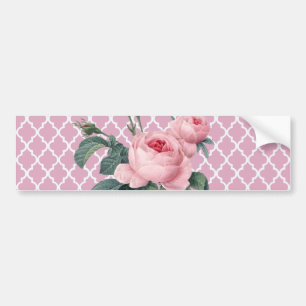 Pink Rose Orient Bumper Sticker