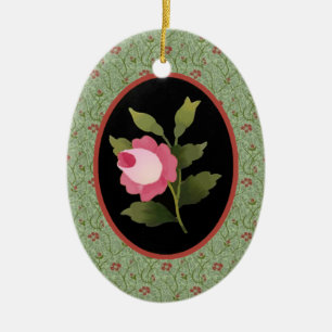 Pink Rose Ornament