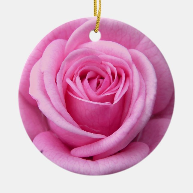 Pink Rose Ornament Romantic Rose Decorations (Front)