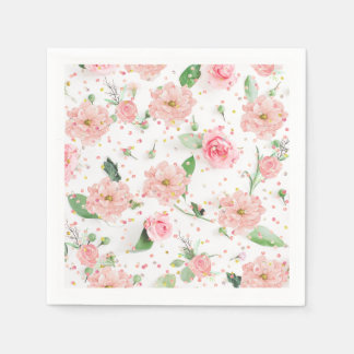 Pink Rose Paradise Napkin