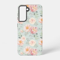 Pink Rose Pastel Garden Pattern