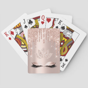 Pink Rose Pastel Spark Lotus Diamond Casino Playing Cards