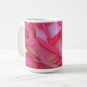 Pink Rose Petals Flower Mug Coffee Cup