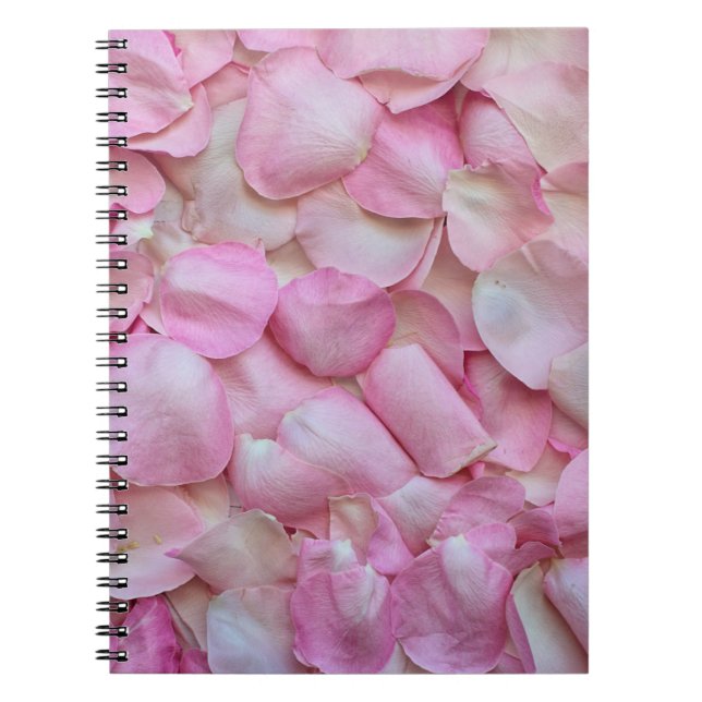 Pink Rose Petals Notebook (Front)