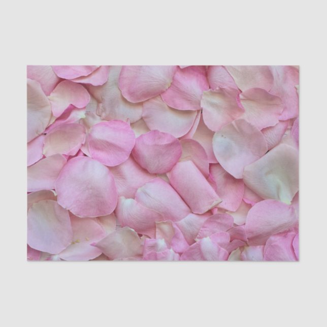 Pink Rose Petals Tissue Paper (Front)
