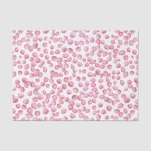 Pink rose petals tissue paper