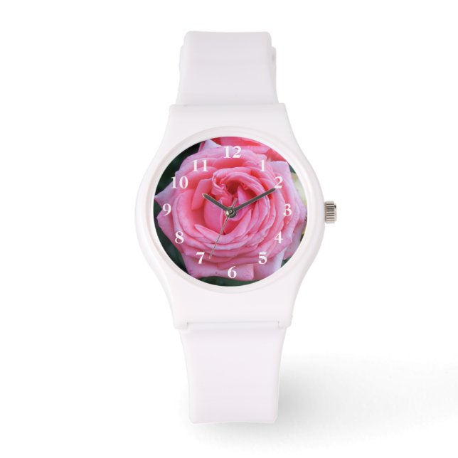 Pink Rose Petals Watch (Front)