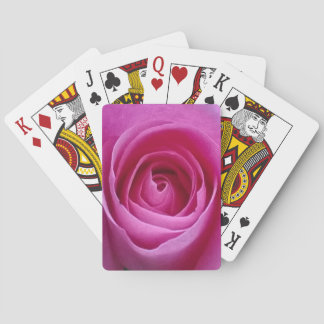 Pink Rose Playing Cards