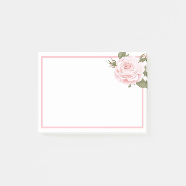 Pink Rose Post-it-Notes Post-it Notes (Front)