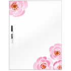 Pink Rose Print Dry-Erase Board