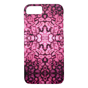 Pink Rose Quartz Agate Geodes abstract pattern iPhone 8/7 Case