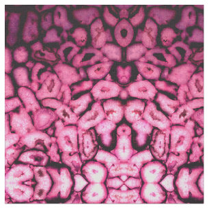 Pink Rose Quartz Agate Geodes abstract pattern Fabric