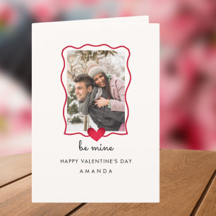 Pink rose ringbox Valentine's day card for her/him