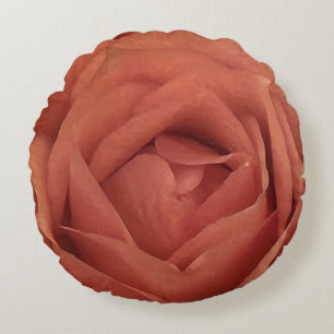 Pink Rose Round Cushion