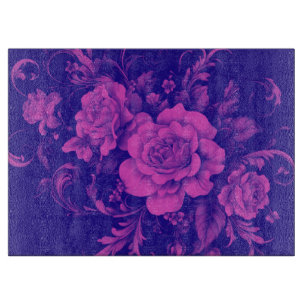 Pink Rose Seamless  Cutting Board