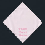 Pink Rose Soft Pale White Pastel Solid Colour Bandana<br><div class="desc">Pet Bandanna printed with Pink Rose Soft Pale White Pastel Solid Colour background illustration and select products by TheFabricSeal print on demand shop at Zazzle.com #ZazzleMade https://www.zazzle.com/store/thefabricseal TheFabricSeal©️Original.  Pastel Pink Rose Colour is a soft, warm hue that blends the gentle blush of a blooming rose with the subtlety of a...</div>