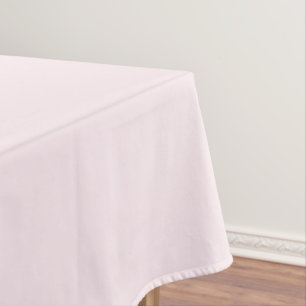 Pink Rose Soft Pale White Pastel Solid Colour Tablecloth