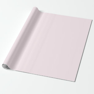 Pink Rose Soft Pale White Pastel Solid Colour Wrapping Paper