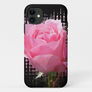 pink rose splash iPhone 11 case