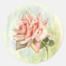 Pink Rose Stickers