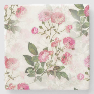  Pink  Rose  Stone Coaster
