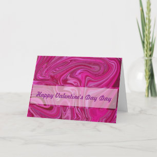 Pink Rose Swirls Card