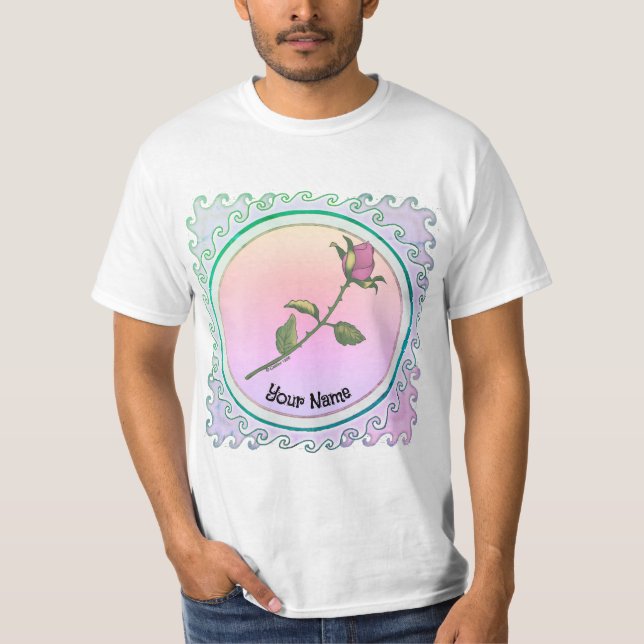 Pink Rose  T-Shirt (Front)