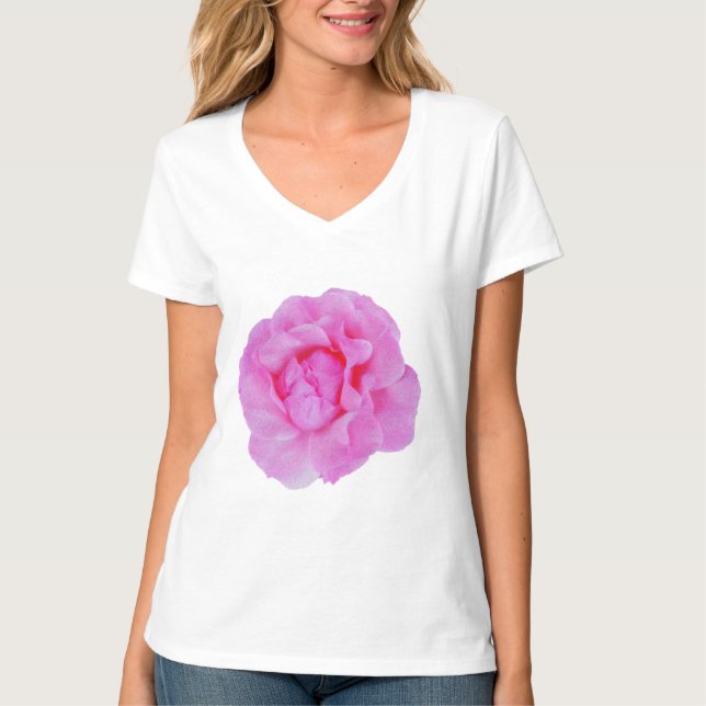 pink rose T-Shirt (Front)