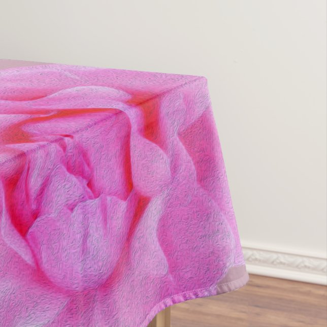 pink rose tablecloth (In Situ)