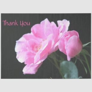 Pink Rose Thank You Tissue-paper Tissue Paper
