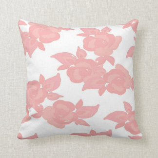 Pink Rose Throw Pillow