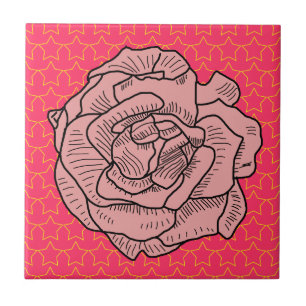 Pink Rose Tile