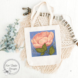 Pink Rose Tote Bag