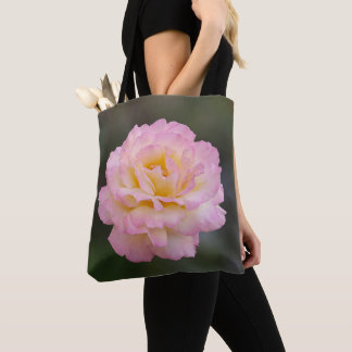 pink rose tote bag