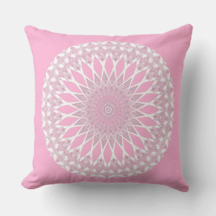 Pink Rose Tristyns Mandala Cushion