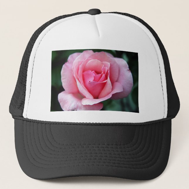 Pink Rose Trucker Hat (Front)