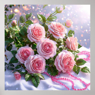 🌸Pink Rose Wall Art For Romantic Home Decor
