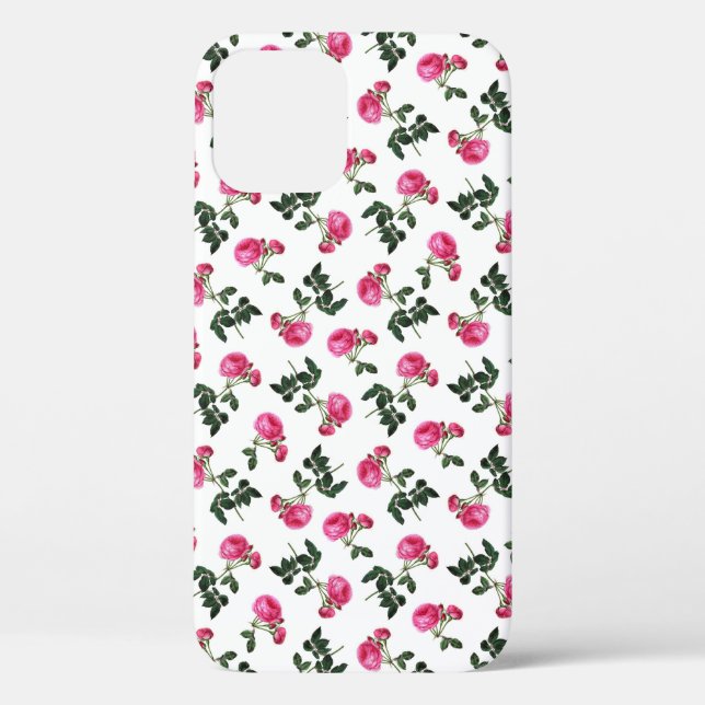 Pink Rose Wallpaper Pattern Case-Mate iPhone Case (Back)